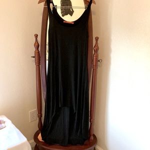 Feel The Piece black high low jersey dress xs/s
